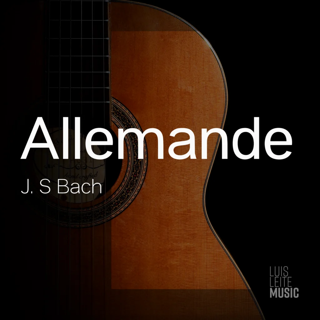 BWV 996 – Allemande — score cover, Luis Leite edition