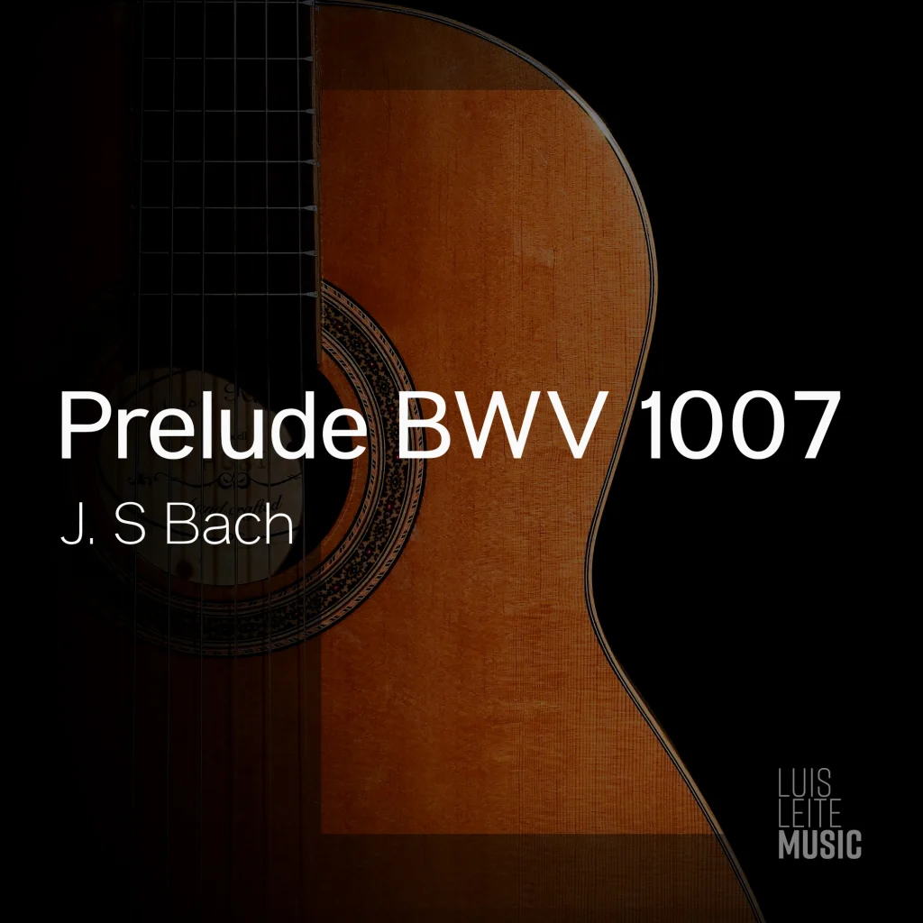 Prelude BWV 1007 — score cover, Luis Leite edition