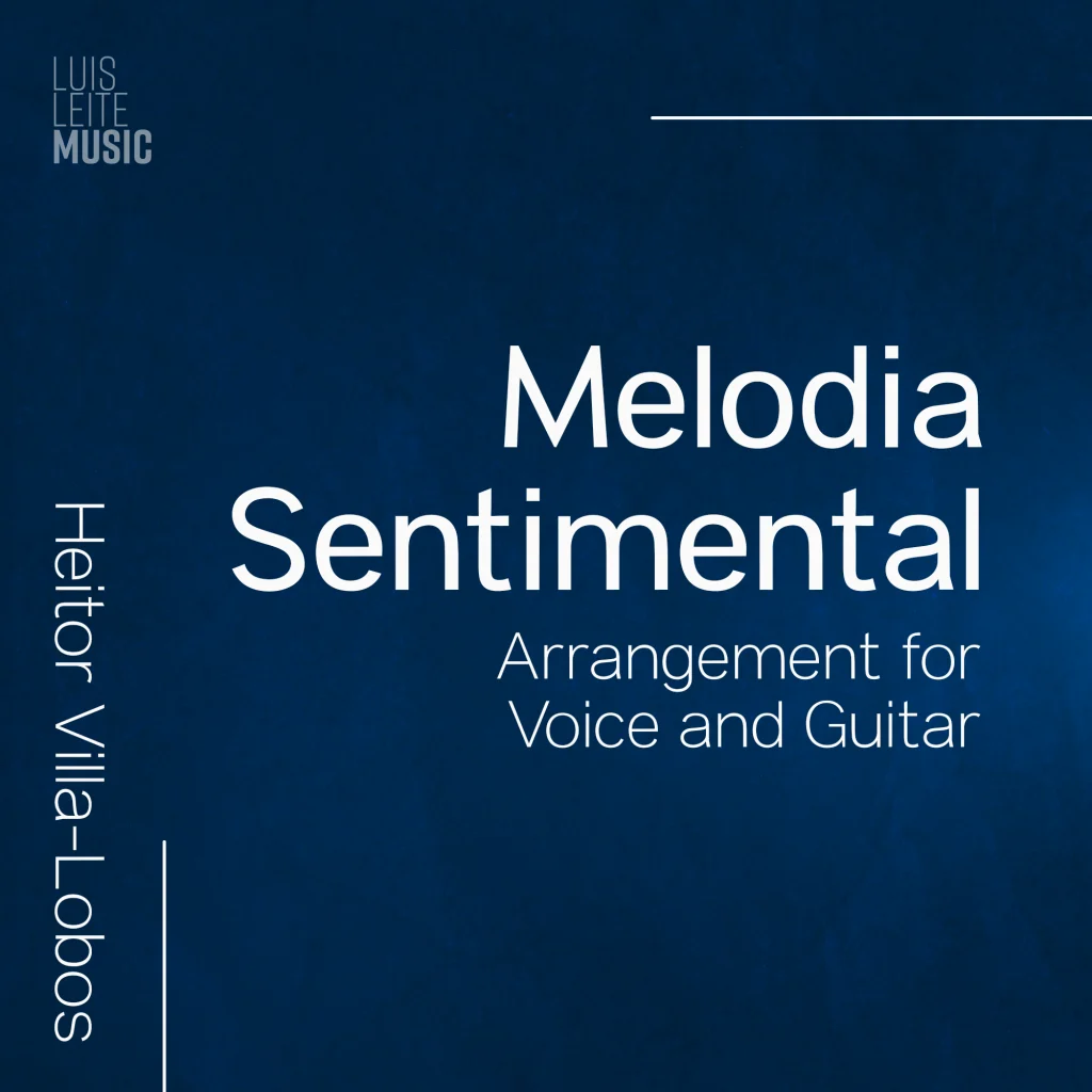 Melodia Sentimental (Voice and Guitar) — score cover, Luis Leite edition