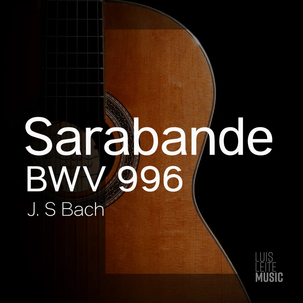 Sarabande BWV 996 — score cover, Luis Leite edition