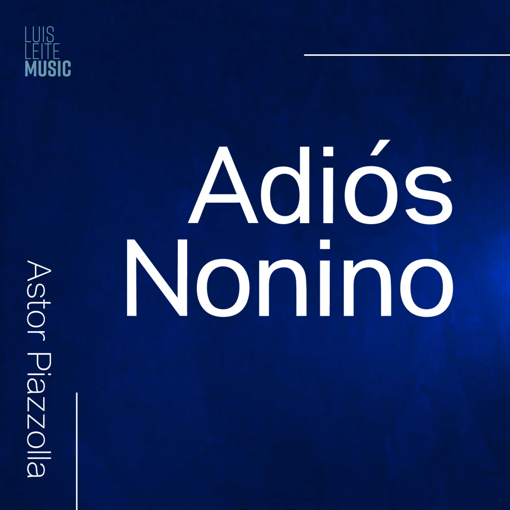 Adiós Nonino — score cover, Luis Leite edition