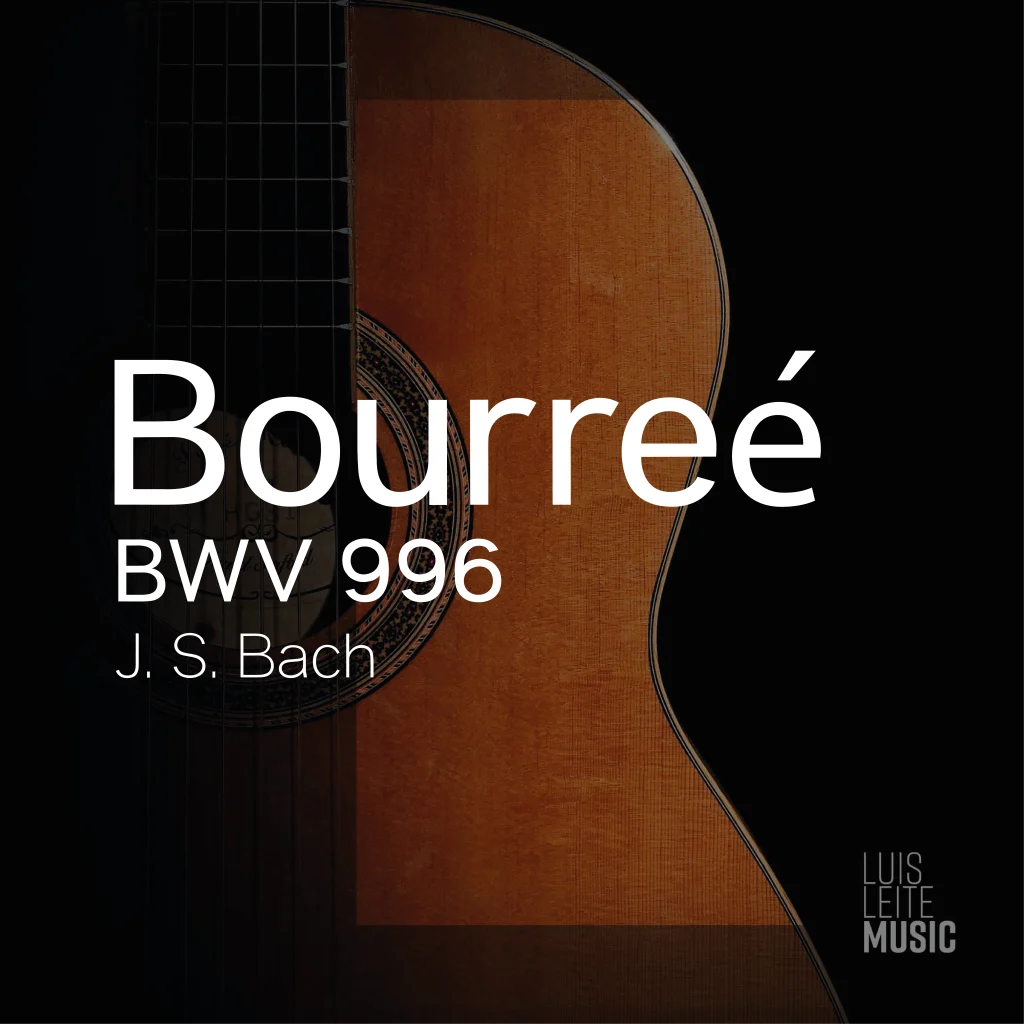 Bourreé BWV 996 — score cover, Luis Leite edition