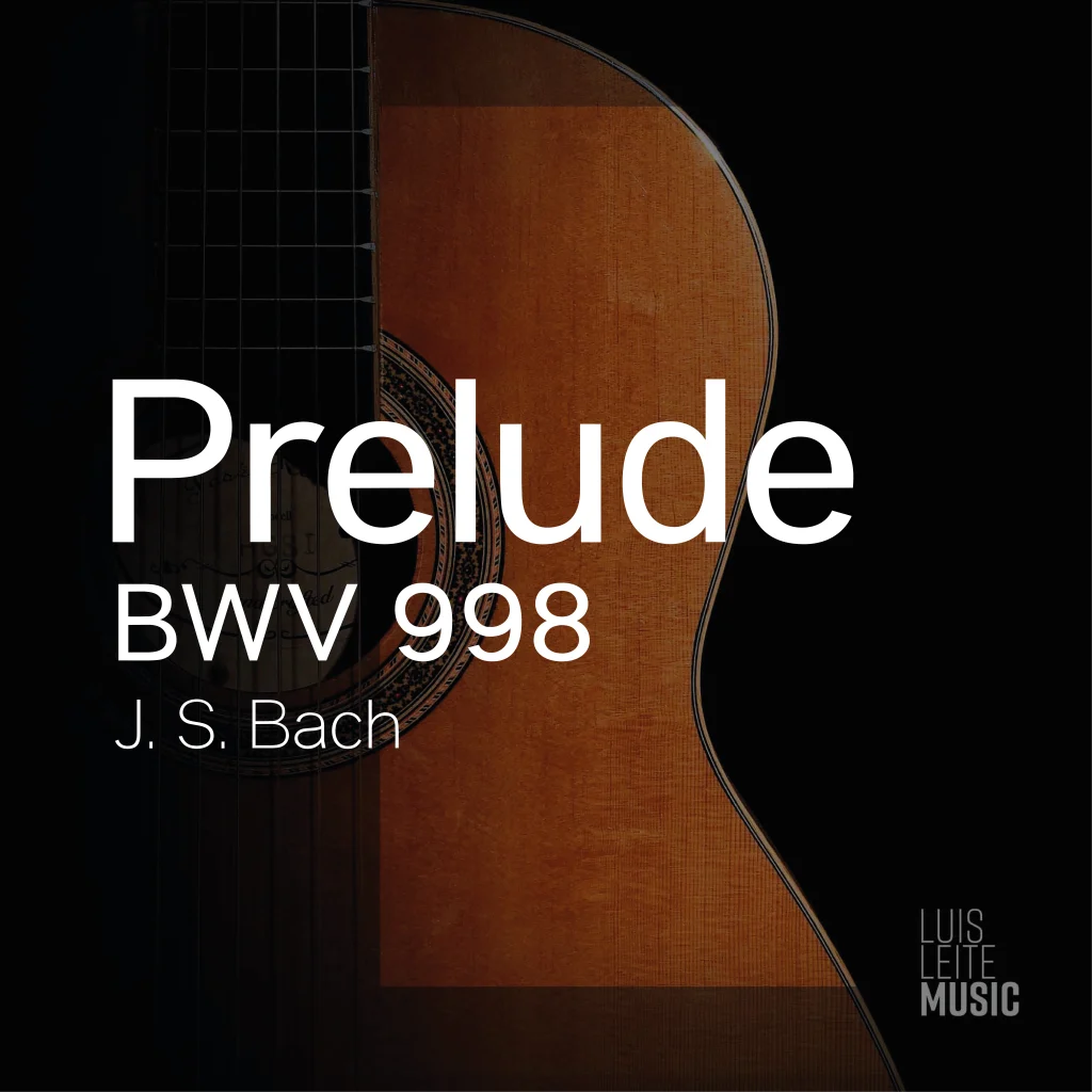 Prelude BWV 998 — score cover, Luis Leite edition
