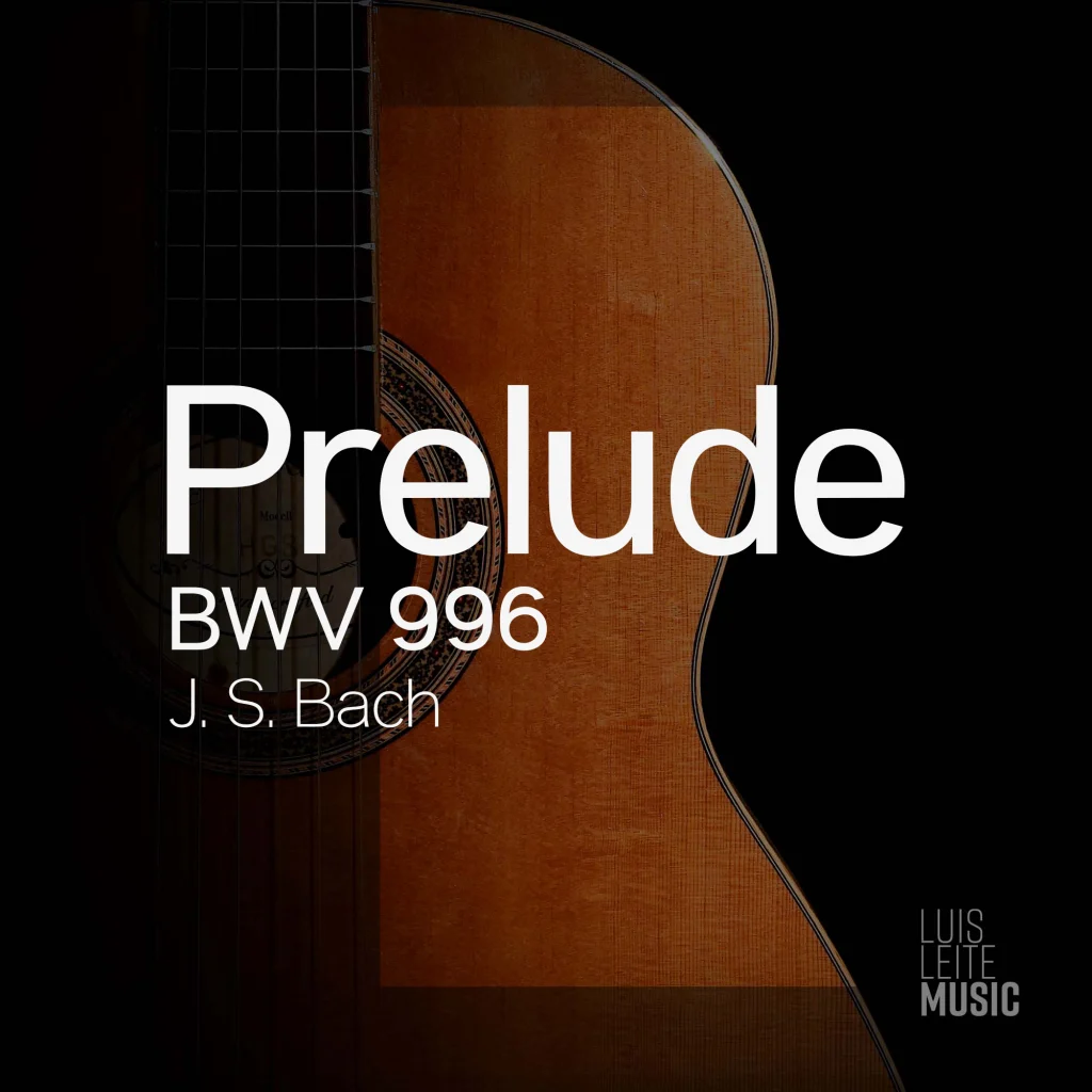 Prelude BWV 996 — score cover, Luis Leite edition