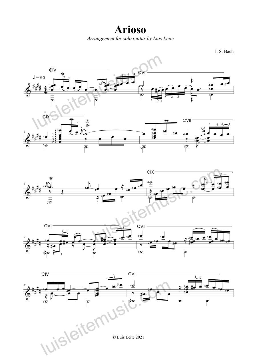 Preview: first page of Arioso