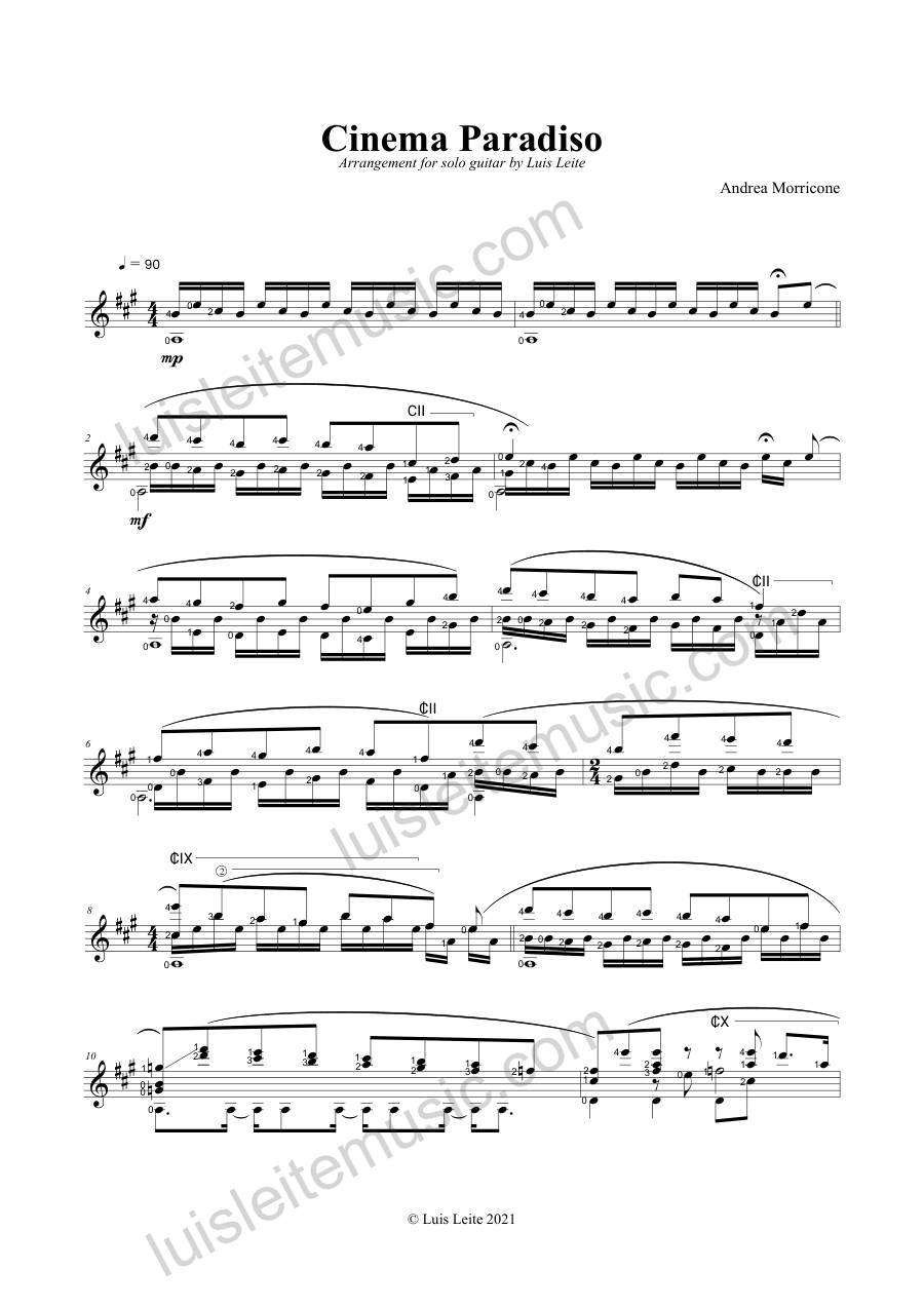 Preview: first page of Cinema Paradiso