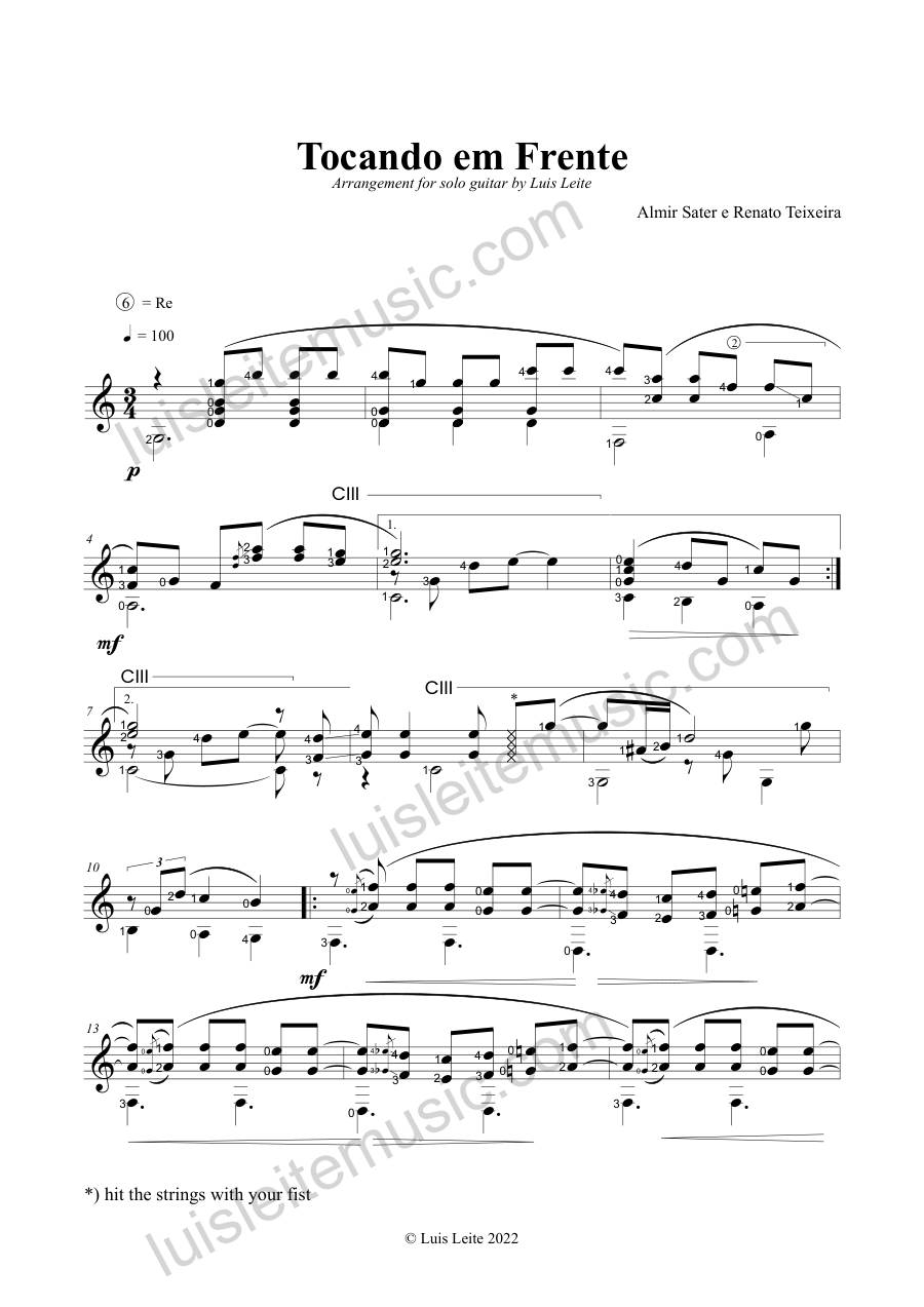 Preview: first page of Tocando em Frente