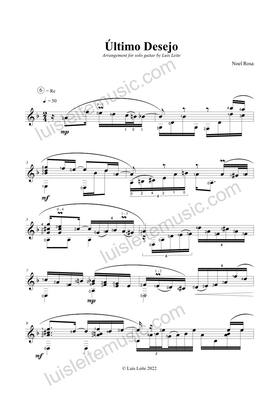 Preview: first page of Último Desejo
